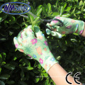 NMSAFETY nitrilo revestido señoras floral jardinería mano trabajo guante